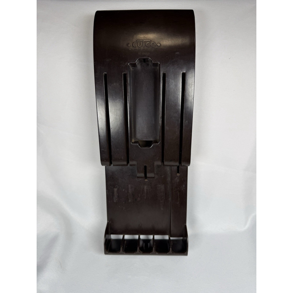 Vintage Cutco Block Hanging - In drawer Knives Brown Holds 5 Knives - Picture 3 of 4